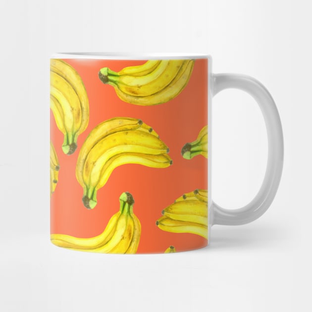 Bananas watercolor by katerinamk